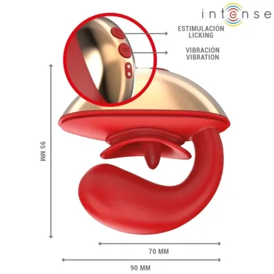 Mariah Vibrator & Stimulator In U-Form 10 Modi Rot – Intense
