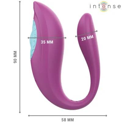 Annie U-Shaped Vibrator + Stimulator Purple – Intense