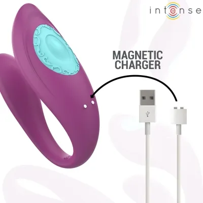 Annie U-Shaped Vibrator + Stimulator Purple – Intense