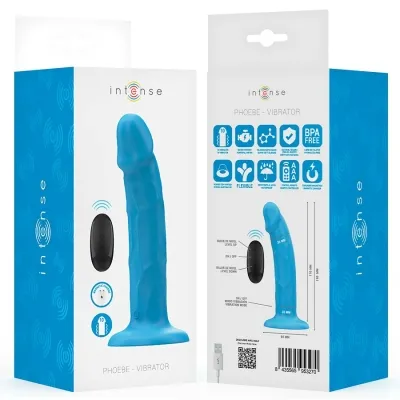 Phoebe Realistic Vibrator 10 Modes Blue | Intense