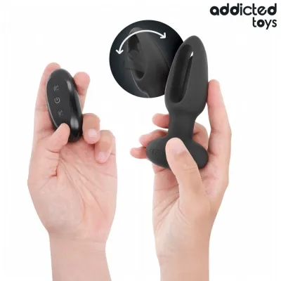 Analplug Mit Vibrierender Zunge Und Fernbedienung – Addicted Toys