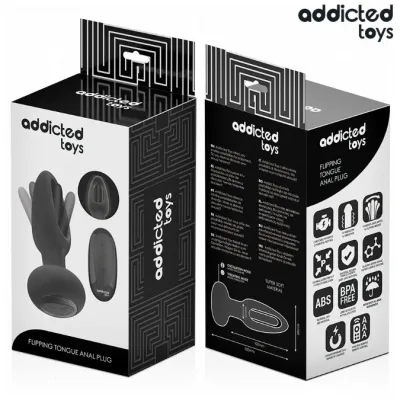 Analplug Mit Vibrierender Zunge Und Fernbedienung – Addicted Toys