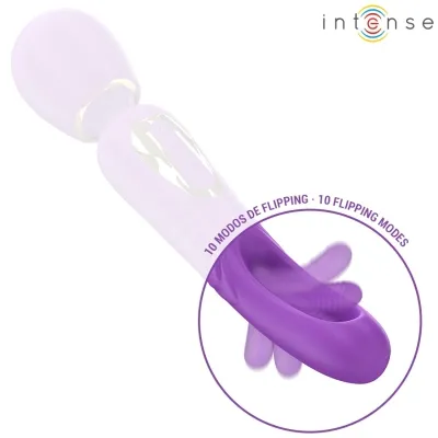 Christy Vibrating Wand with Snapping Tongue – Intense