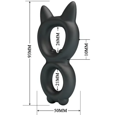 Toran Double Silicone Ring Model 20 – Crazy Bull