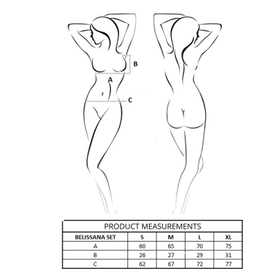 Passion - Belissana Bh + String Set Weiss S/M