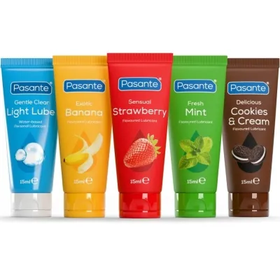 Flavored Lubricant 5 Units of 15ml each – Pasante