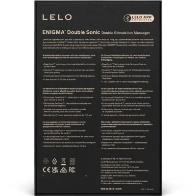 Enigma Dual Sonic Vibrator Point G Black | Lelo