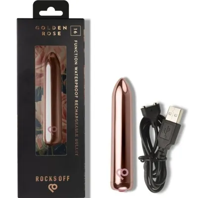 Vibrierender Bullet Golden Rose – Rocks Off