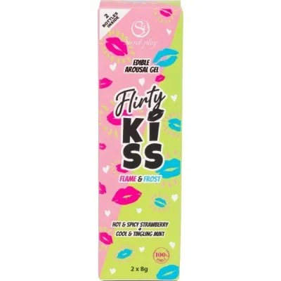 Flirty Kiss Gels Mit Oralen Erdbeere & Minze 2 X 8gr – Secretplay