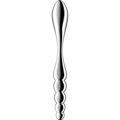 SATISFYER - STAR FORCE 1 DOUBLE DILDO MADE OF STAINLESS STEEL