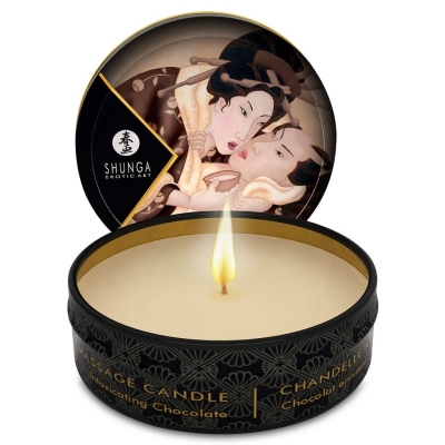 Massagekerze Mini Caress By Candelight Schokolade 30ml | Shunga