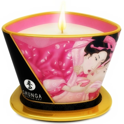 Massagekerze Mini Caress By Candelight Roses 170ml | Shunga