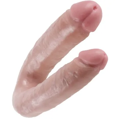 Large Double Trouble Dildo Fleischfarben – King Cock