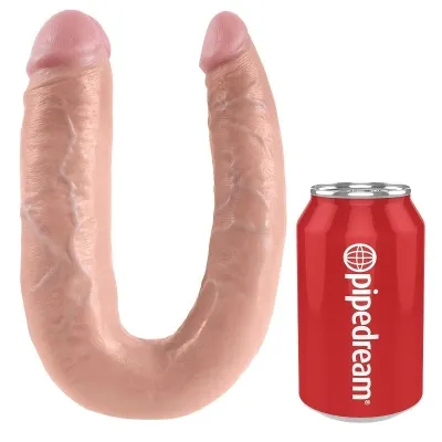 Large Double Trouble Dildo Fleischfarben – King Cock