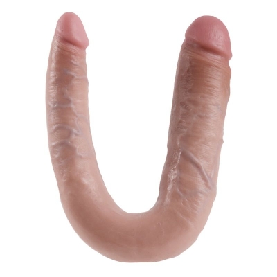 Large Double Trouble Dildo Fleischfarben | King Cock