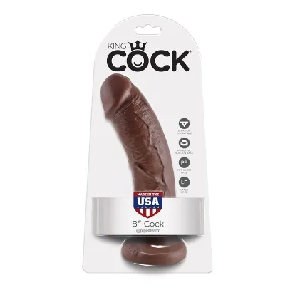 8" Dildo 20.3cm Braun – King Cock