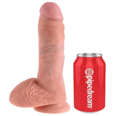 8" Dildo Mit Bällen Fleisch 20,3cm – King Cock