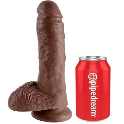 8" Pene Realístico Marrón 20.3cm – King Cock