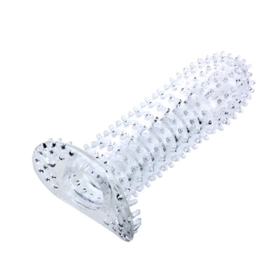 Penis Sleeve With Stimulating Points Clear 14cm
