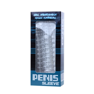 Penis Sleeve With Stimulating Points Clear 14cm