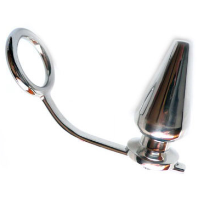Cock Ring Mit Analstecker 45 X 50mm | Metal Hard