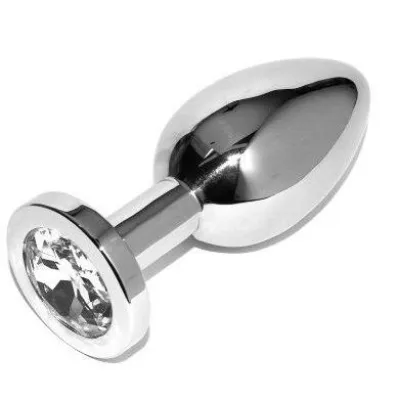 Analplug Diamond Clear Small 5.71cm – Metal Hard