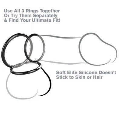 Silikon 3 Ring Stamina Set – Fantasy C-Ringz
