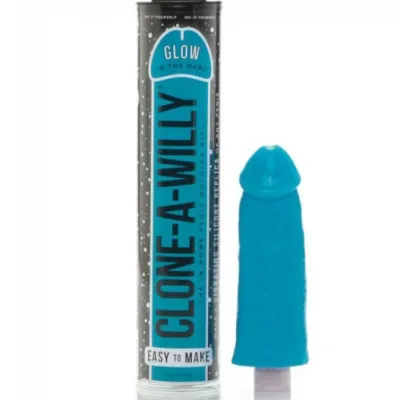 Leuchtenden Blauen Peniskloner Von Mit Vibrator – Clone A Willy