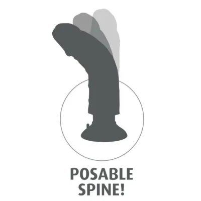 23cm Vibrierender Cock Mit Hoden Schwarz – King Cock