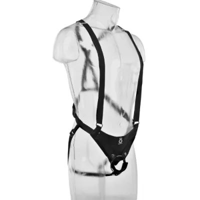 Hollow Strap On Suspender System 25,5cm Fleisch – King Cock