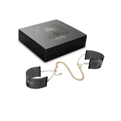 Black Metallic Mesh Handcuffs – Bijoux