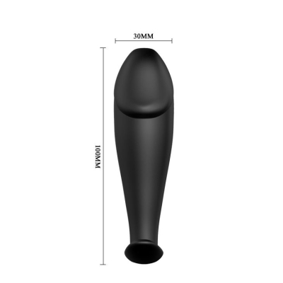 Silikon Analplug 12 Vibrationsmodi Schwarz | Pretty Love