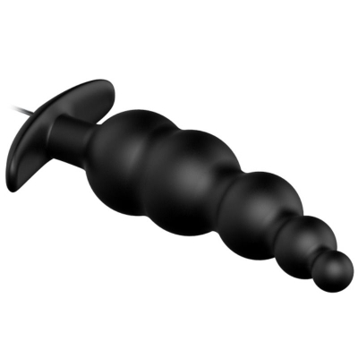 Silikon Analplug Extrastimulierend 12 Vibrationsmodi Schwarz | Pretty Love