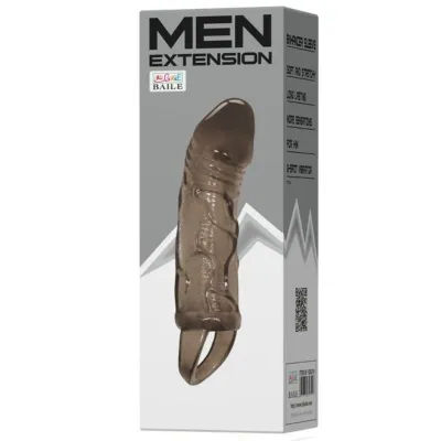 Penis Sleeve mit Hodengurt Schwarz 13.5cm – Baile