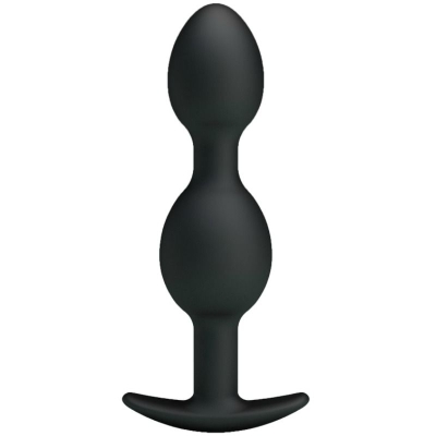 Silikon Analkugeln 12.5cm Schwarz | Pretty Love