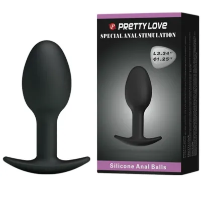 Silicone Anal Plug 6.5cm Black – Pretty Love