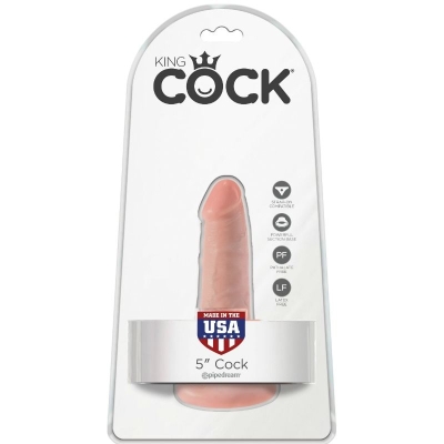 Dildo Mit Hoden 14cm Fleischfarben | King Cock
