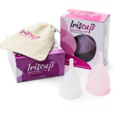 Menstruationsbecher Rosa + Sterilisatorbeutel | Iriscup