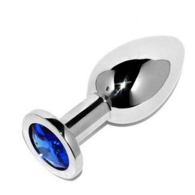 Analplug Diamond Blue Small 5.71cm | Metal Hard
