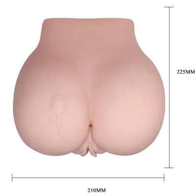 Realistic anus and vagina with tattoo and vibration