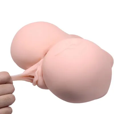 Realistic anus and vagina with tattoo and vibration