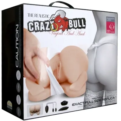Double tunnel in realistic butt doggy style