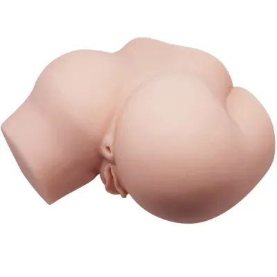 Realistic anus and vagina with vibration for double the pleasure