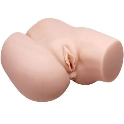 Realistic anus and vagina with vibration for double the pleasure
