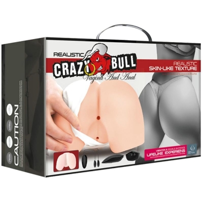 Realistischer Anus Und Vagina Mit Vibrationshaltung 4 | Crazy Bull