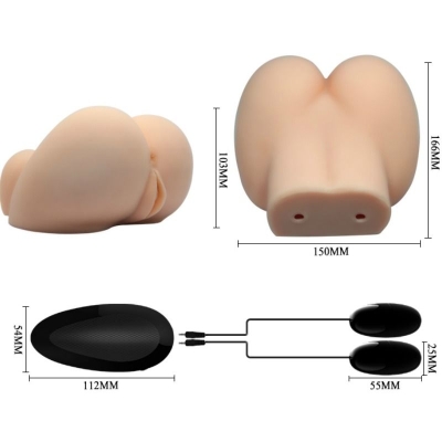 Realistischer Anus Und Vagina Mit Vibrationshaltung 6