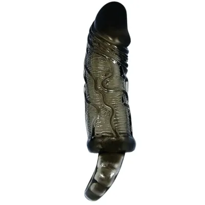 Penis Sleeve Mit Hodengurt Schwarz 13.5cm – Baile