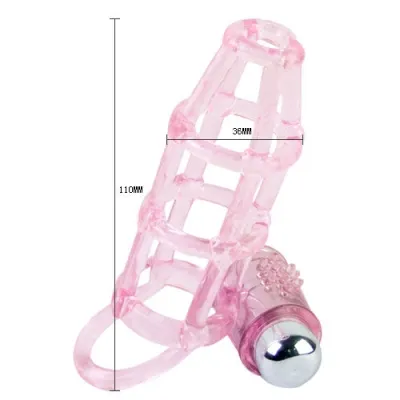 Sweet 10 Ritmos Funda Y Anillo Silikon Para El Pene Rosa.