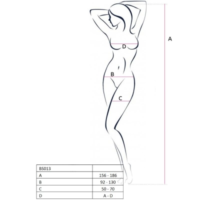 Bs013 Bodystocking Weiss OneSize | Passion