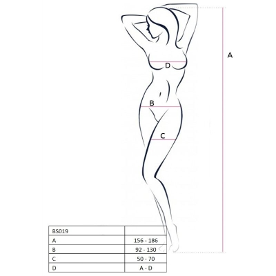 Bs019 Bodystocking Schwarz OneSize | Passion